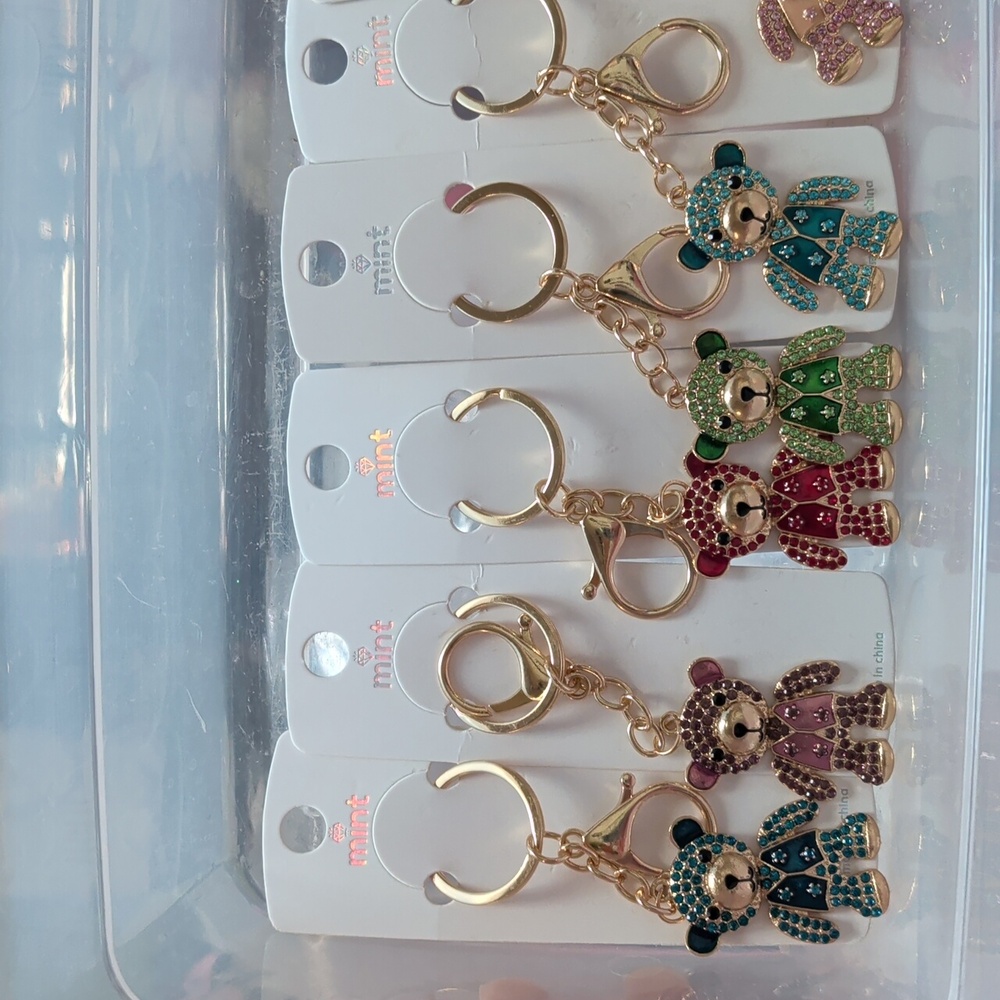 Bear Bling Keychains/Bag/Backpack Charms